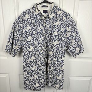 Tommy Jeans Classic Cotton Island Shirt Men's 2XL Short Sleeve Floral Vintage
